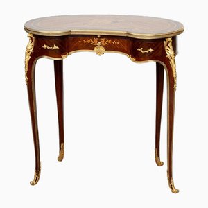 French Napoleon III Coffee Table in Precious Exotic Woods