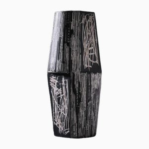 Large Geometric Shaped Ceramic Vase by Victor Cerrato, Italy, 1960s