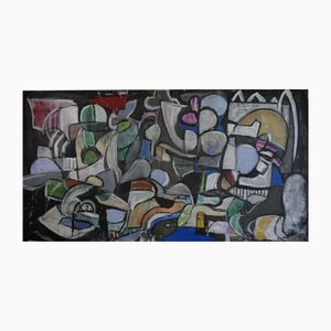 Federico Pinto Schmid, Tenacia, 2020, Acrylic & Oil Pastel on Canvas