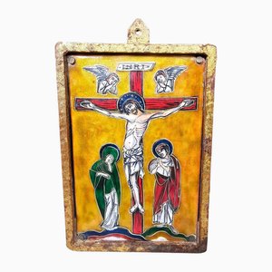 Icona smaltata con Cristo, anni '30