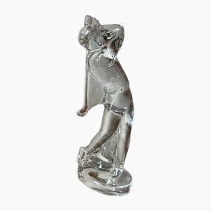 Golf Player Figurine in Crystal