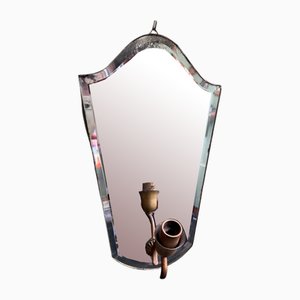 Lampade da parete con specchio molato, set di 2