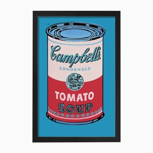 Andy Warhol, Campbell's Soup Can (Rosa e rosso), Stampa digitale, Con cornice