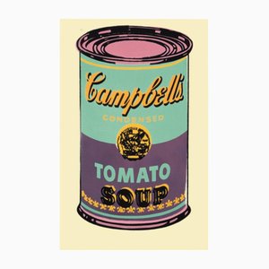 Andy Warhol, Lata de sopa Campbell (verde y morado), Impresión digital