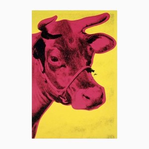 Andy Warhol, vache (jaune et rose), impression numérique