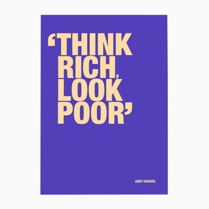 Andy Warhol, Think Rich, Digital Print