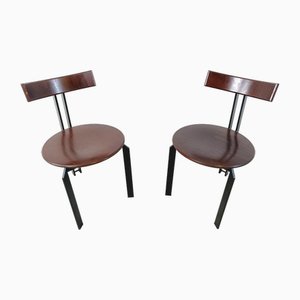 Postmodern Zeta Dining Chairs by Martin Haksteen for Harvink, 1980s, Set of 2