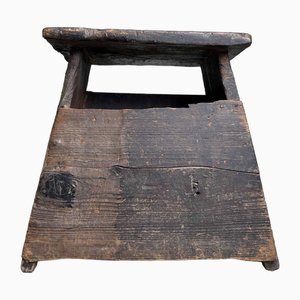 Japanese Wooden Step Stool, 1920s