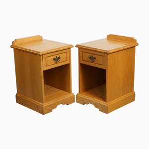 Tables de Chevet Keats Vintage en Chêne de Curtis Furniture, Set de 2