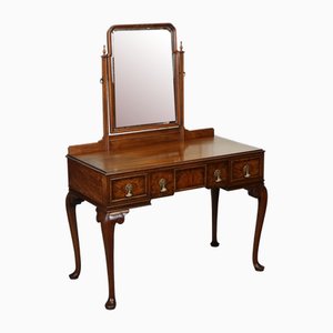 Triple Mirror Burr Walnut Dressing Table from Waring & Gillow