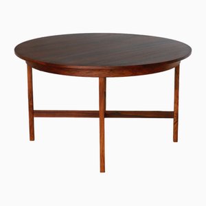 Round Rosewood Dining Table, 1960s