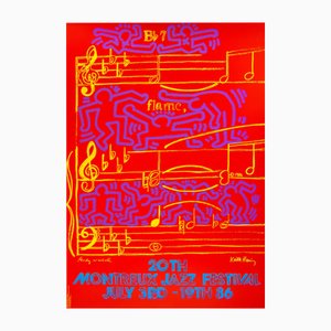 Andy Warhol & Keith Haring, Festival de Jazz de Montreux, 1986, Impresión