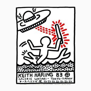 Keith Haring, Galerie Watari, 1983, stampa