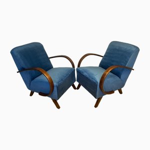 Set of Armchairs attributed to Jendrich Halabala for Up Závody, Former Czechoslovakia, 1950s