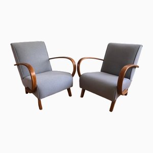 Armchairs attributed to Jendrich Halabala for Up Závody, Former Czechoslovakia, 1950s, Set of 2