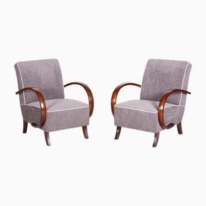 rt Deco Armchairs attributed to J. Halabala for Up Závody, 1930s, Set of 2