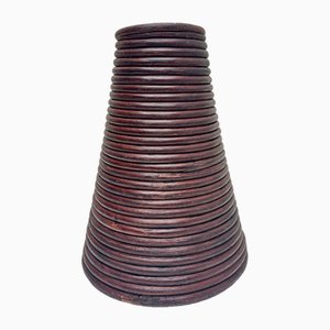 Vintage Vase aus Bambus & Bleistift Schilfrohr, 1970er