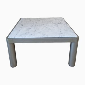 Vintage Artifort Dutch Marble Aluminium Coffee Table by Kho Liang Ie, 1974