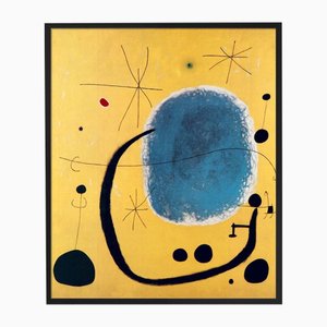Joan Miro, The Gold of the Blue, 1967, Print, Framed