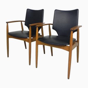 Scandinavian Office Chairs, 1960s, Set of 2