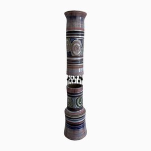 Lámpara Totem francesa de cerámica de Georges Pelletier para Accolay, años 60