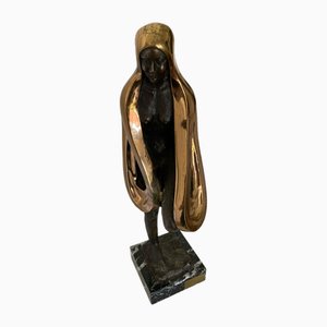 Jose Manuel, Escultura de mujer desnuda Libelula, años 50, Bronce