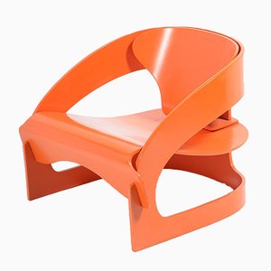 Orange Armchair by Joe Colombo for Kartell, 1964