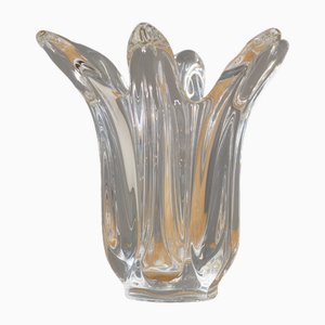 French Glass Vase, 1960s