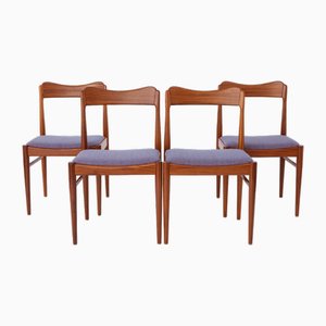 Vintage Danish Dining Chairs, 1960s, Set of 4
