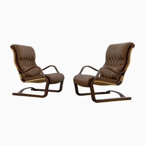 Koivataru Lounge Chairs by Esko Pajamies for Asko, Finland, Set of 2