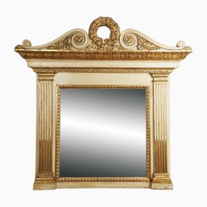 Lacquered and Gilded Fireplace Mirror