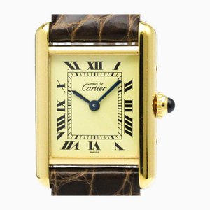 Must Tank Vermeil Gold Plated Quartz Ladies Watch from Cartier