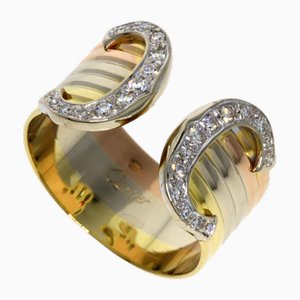 2K Gelbgold Diamantring von Cartier