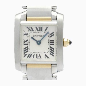 Reloj Tank Francaise de acero y oro de Cartier