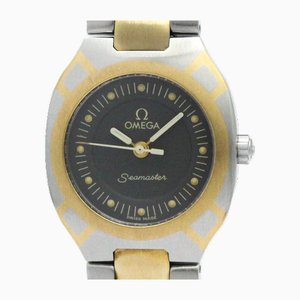 Reloj de cuarzo Seamaster Polaris en acero dorado de 18k de Omega