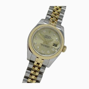Datejust F Series Diamond Automatic Stainless Steel & Gold Watch from Rolex