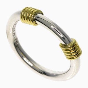 Silberner & Gelbgold Bandwith 2-Draht Ring von Tiffany & Co.