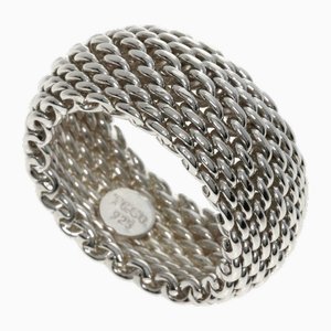 Silver Somerset Mesh Ring from Tiffany & Co.