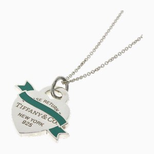 Enamel & Silver Return To Heart Necklace from Tiffany & Co.