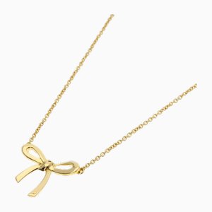 Yellow Gold Bow Necklace from Tiffany & Co.