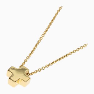 Collar cruciforme de oro amarillo de Tiffany & Co.