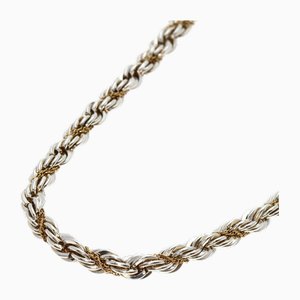 Halskette mit gedrehtem Seil aus Silber & Gelbgold von Tiffany & Co.