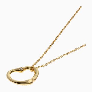 Collana con cuore e diamanti in oro giallo di Tiffany & Co.