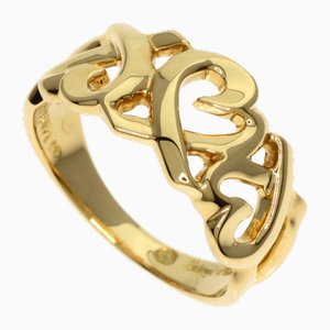 Anello con triplo cuore in oro giallo di Tiffany & Co.