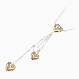 Sterling Silver & Yellow Gold Elsa Peretti Multipart Drop Pendant from Tiffany & Co.