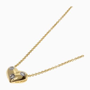 Collar con puntos en forma de corazón de diamantes en oro amarillo de Tiffany & Co.