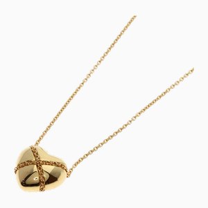 Yellow Gold Chain Heart Necklace from Tiffany & Co.