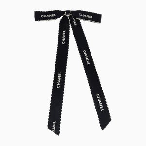 Black Bow Brooch Pin from Chanel