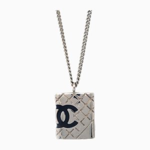 Silver Cambon Ligne Necklace Pendant from Chanel
