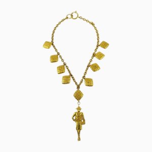 Mademoiselle Halskette mit Anhänger in Gold von Chanel